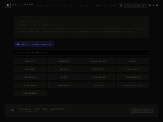 tracker screenshot