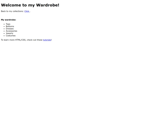 collections/wardrobe screenshot