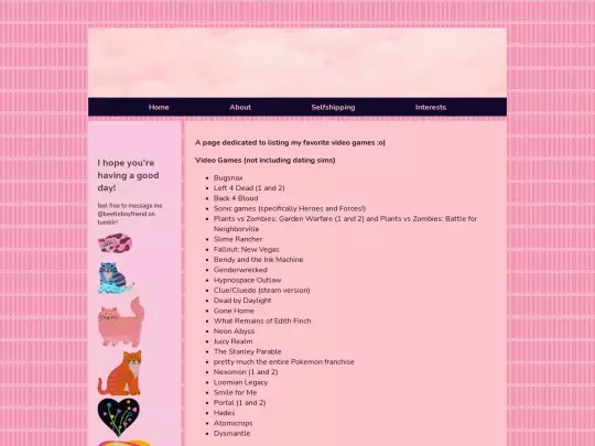 interests screenshot
