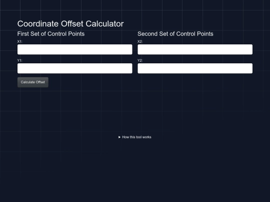 toools/coordinateoffset screenshot