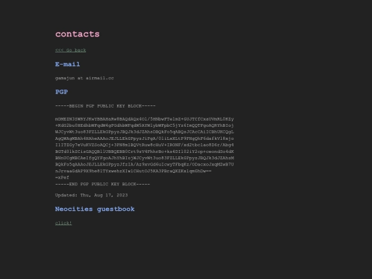 contact screenshot