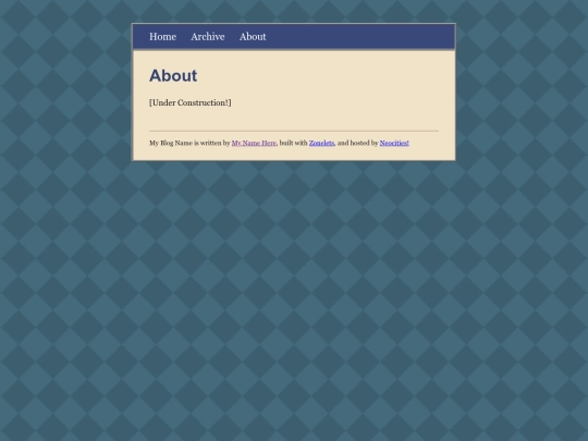 blog/about screenshot