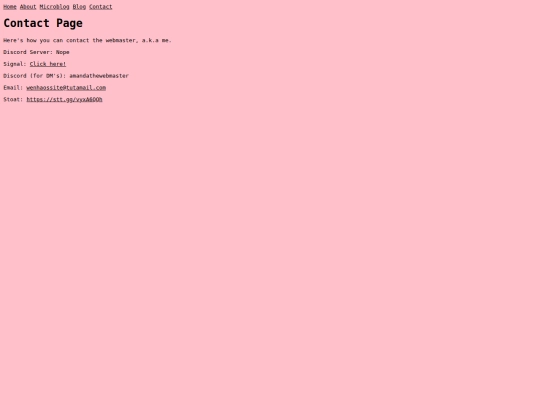 contact screenshot