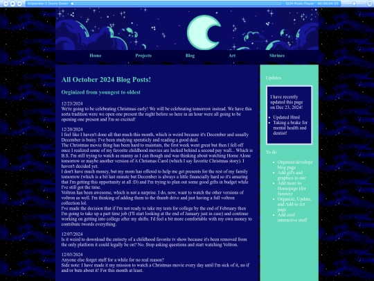 Blog-December screenshot