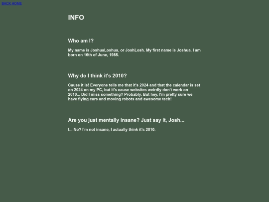info screenshot