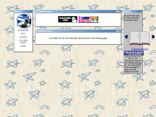 Links/buttons screenshot