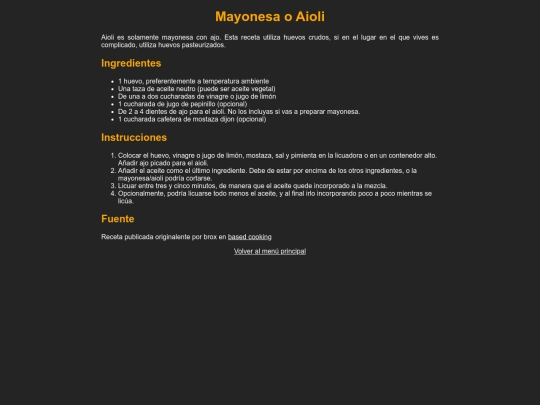 MayonesaAioli screenshot