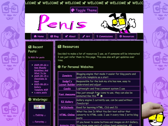 resources screenshot