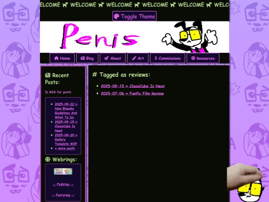 tags/reviews screenshot