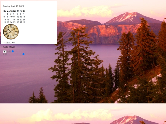 tests/calendar screenshot