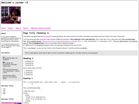 index screenshot