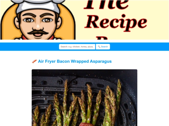 airfryerbaconwrappedasparagus screenshot