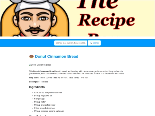 donutcinnamonbread screenshot