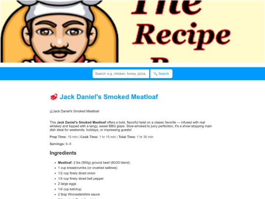 jackdanielssmokedmeatloaf screenshot