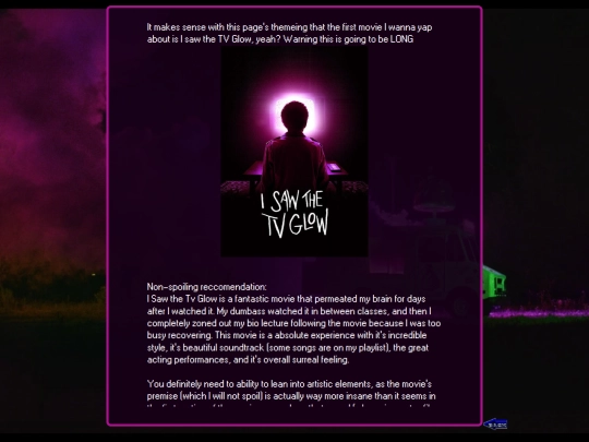 BlogEntries/MoviesShows/Entries/TvGlow screenshot
