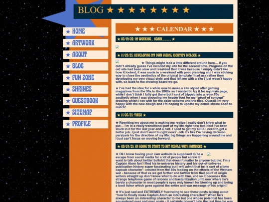 blog screenshot