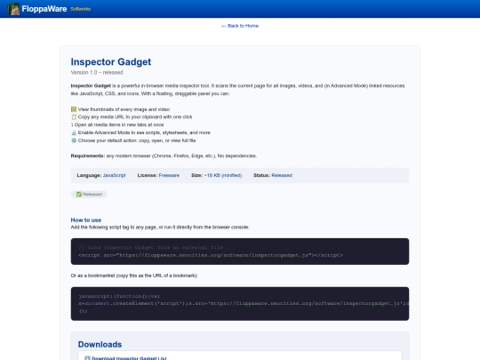software/inspectorgadget screenshot