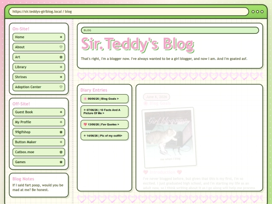 blog screenshot