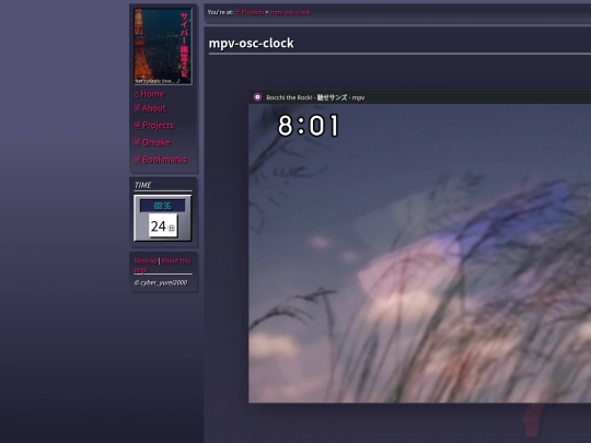 pages/projects/osc-clock screenshot