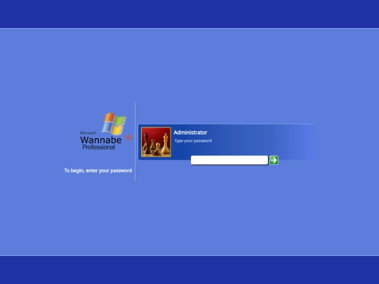 login screenshot