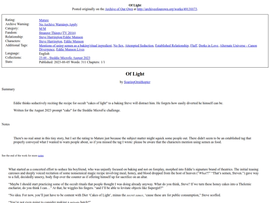 Fic/Of_Light screenshot