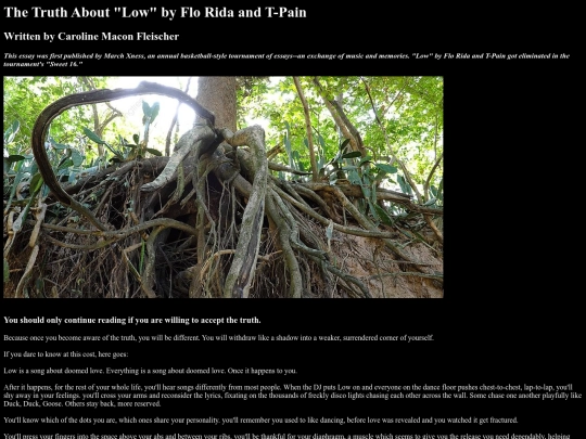 thetruthaboutlow screenshot