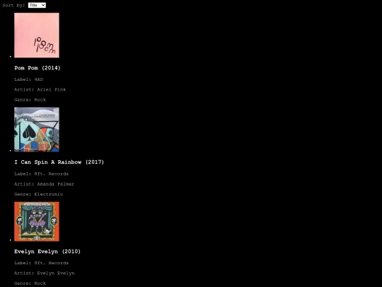 mycollection/collection screenshot