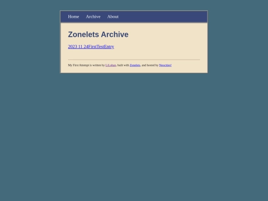 archive screenshot