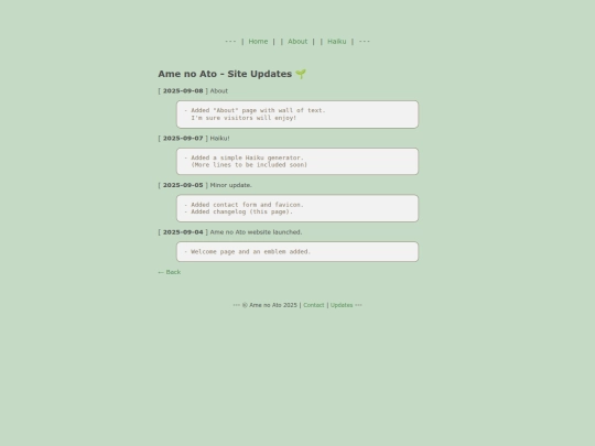 updates screenshot