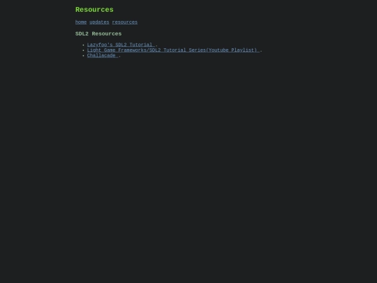 resources screenshot