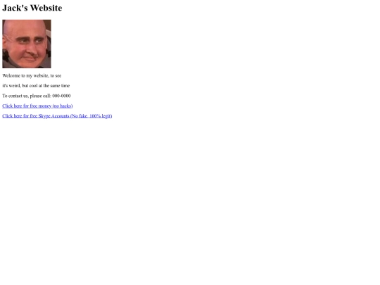 Website of jack screenshot