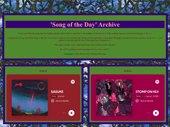 SongArchive screenshot