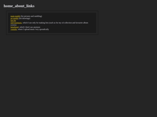 links screenshot
