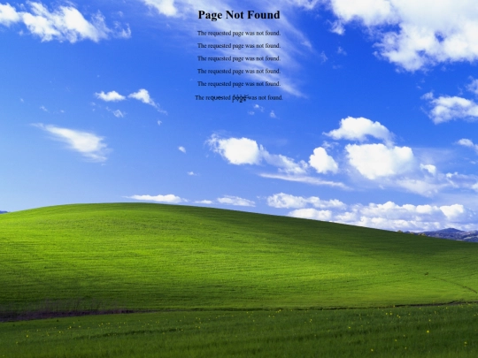 not_found screenshot