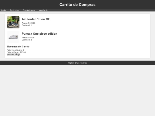 Paginas/Carrito screenshot