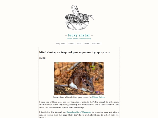 blog/spinyrats screenshot