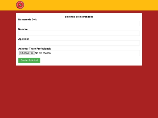 GenerarSolicitud screenshot