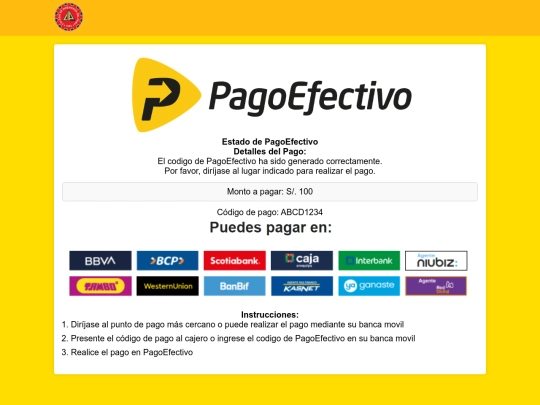 PagoEfectivo screenshot