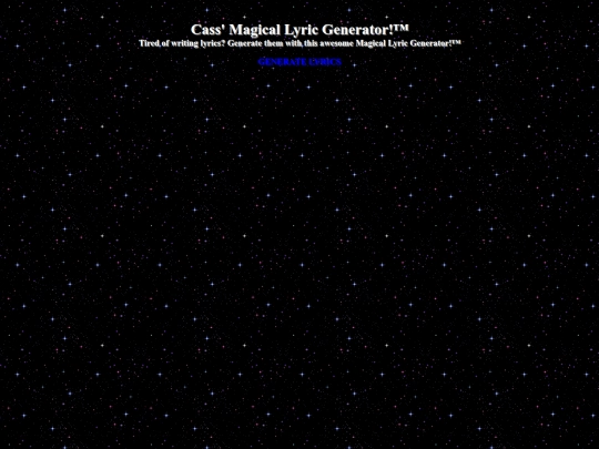 magicallyricgenerator screenshot