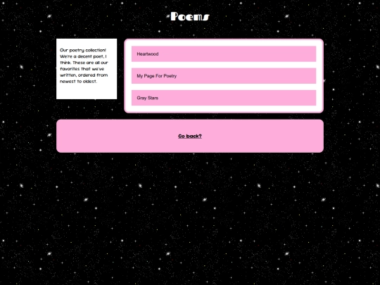 poetry screenshot