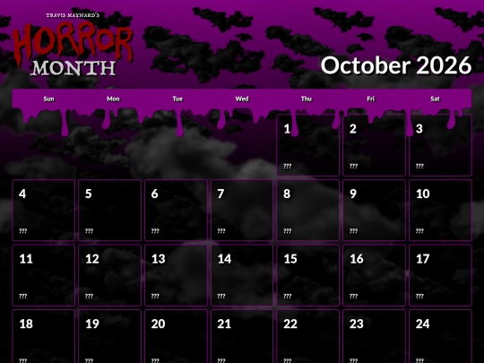 horror-month/2026/calendar screenshot