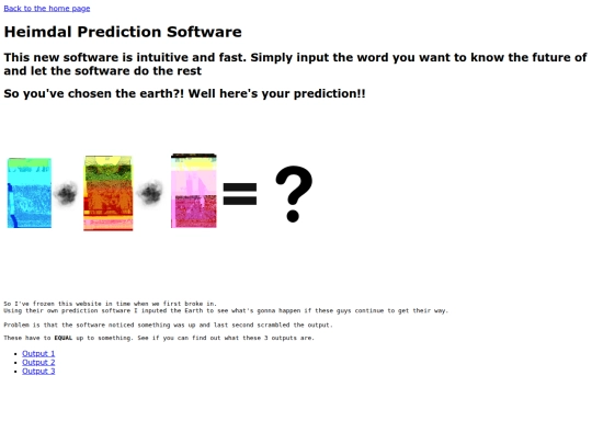 predictionSoftware screenshot
