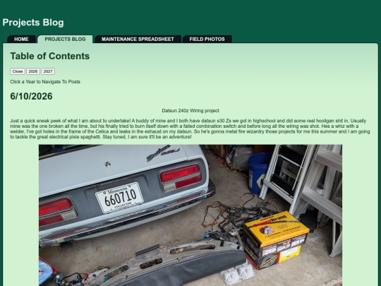 ProjectsBlog screenshot