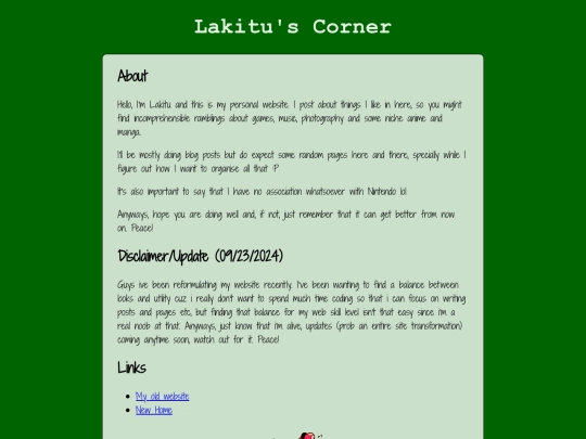 Old Site screenshot