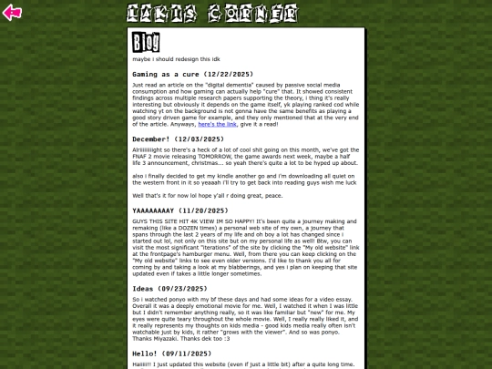 blog screenshot