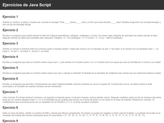 EjerciciosJS screenshot