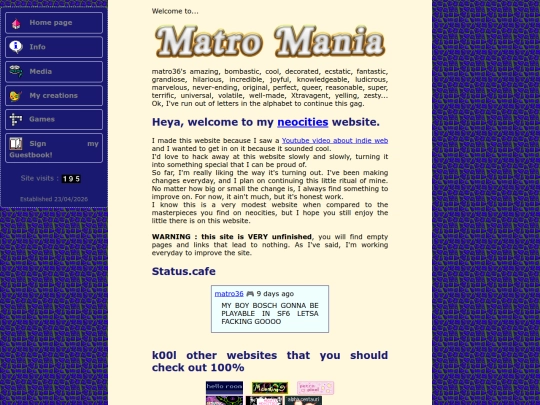 index screenshot