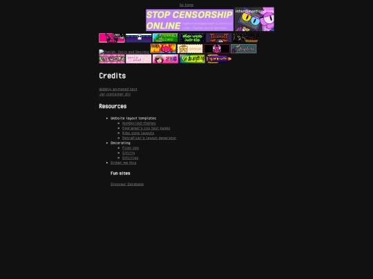 links screenshot
