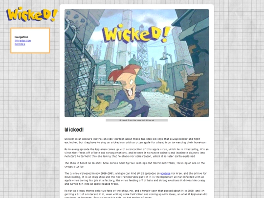 pages/Wicked screenshot