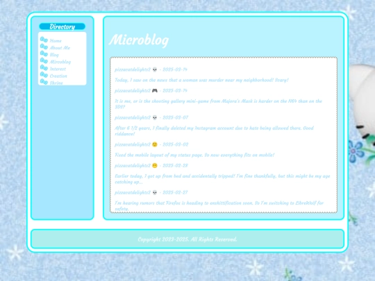 Mircoblog2 screenshot